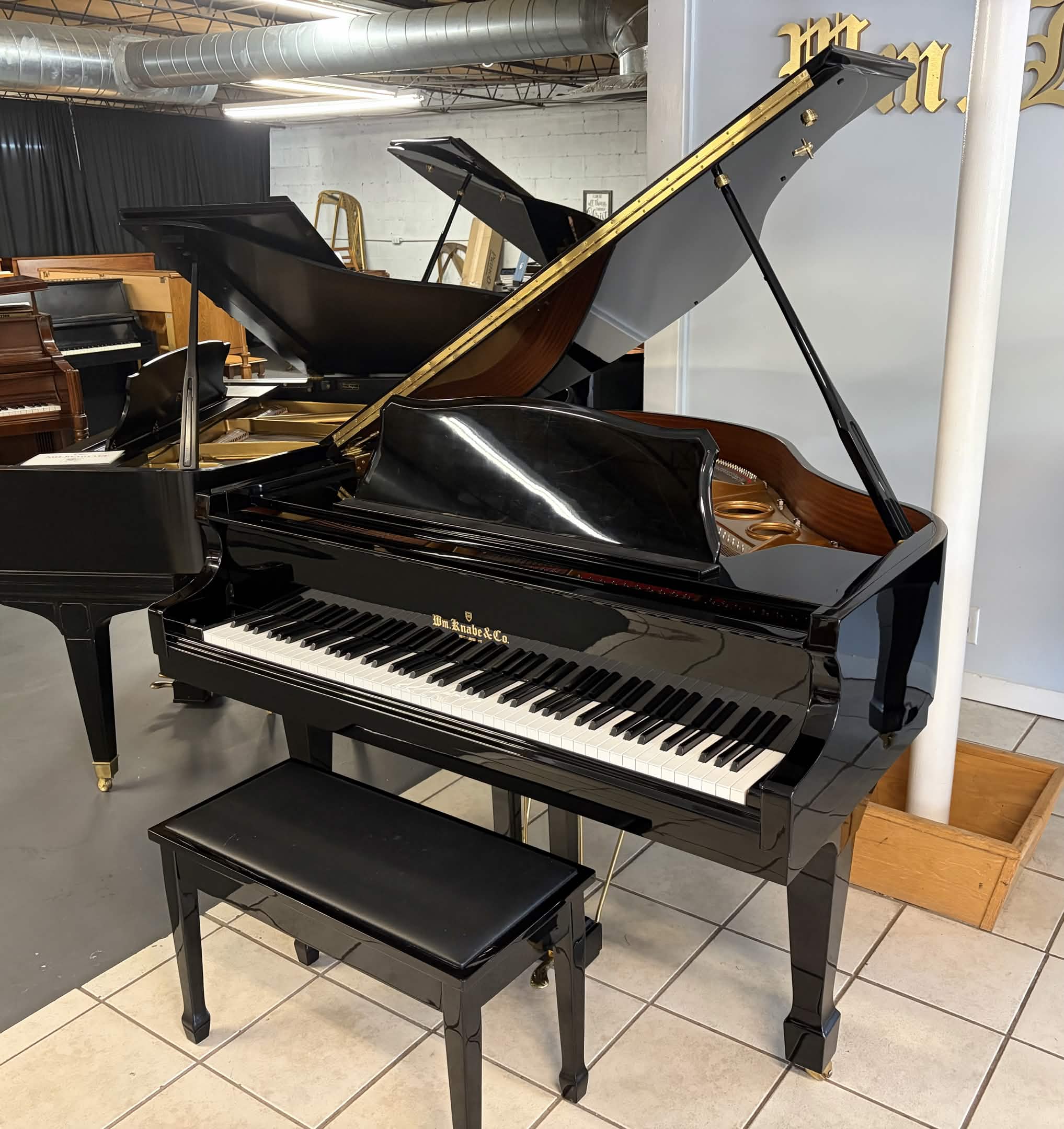 Wm. Knabe & Co. Player Piano in Black Hi-Gloss